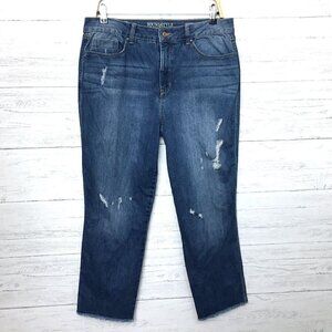 Sound Style Women's Jeans Hope Slim Straight Ankle High Rise size 12 length